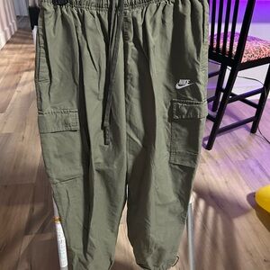 olivia green nike cargo joggers